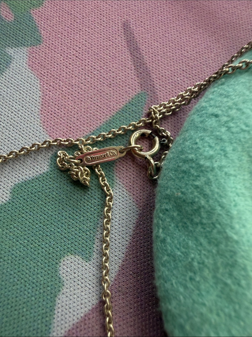 Tiffany & Co. Sterling Silver Three‑Disc Pendant Necklace with Aqua Pouch - Picture 4 of 6